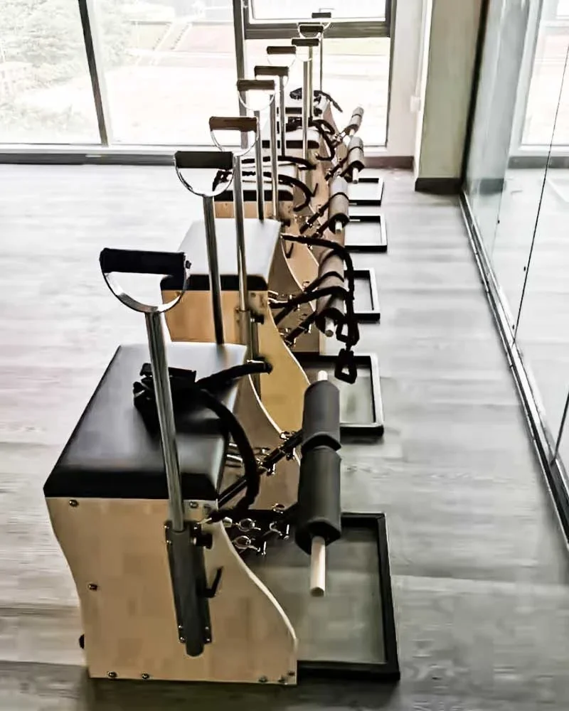 Pilates Yoga Combo - Queenlife Eco Wooden Handles 4 Springs