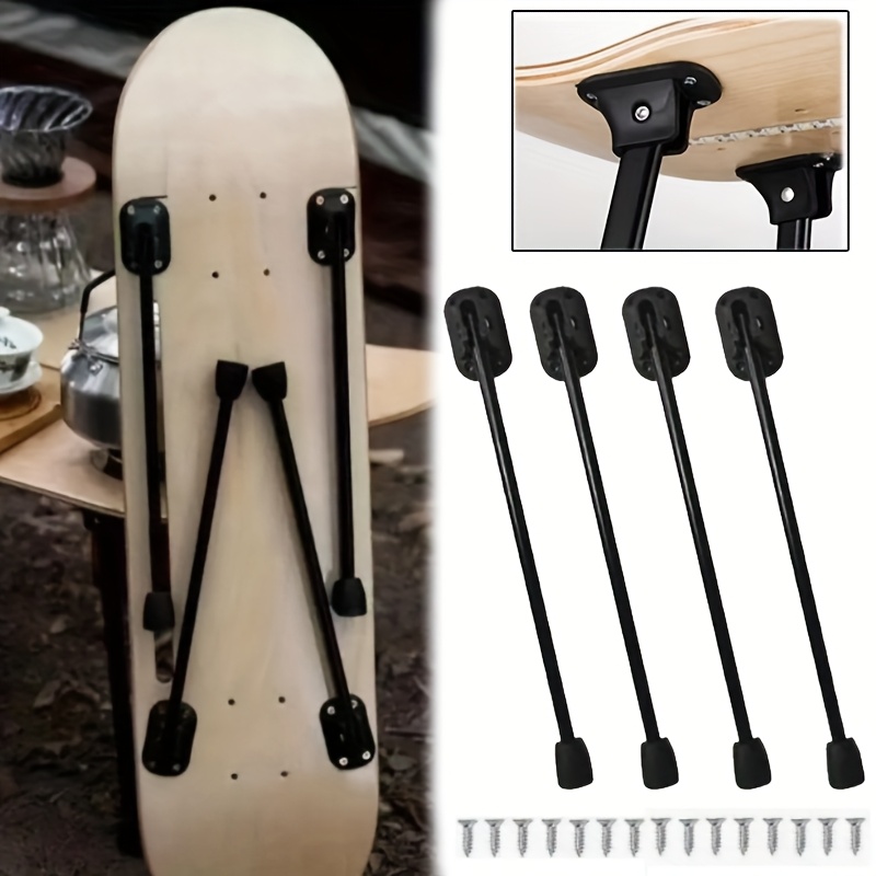 Inversion Table Fold - 4Pcs Metal Folding Table Legs, Adjustable