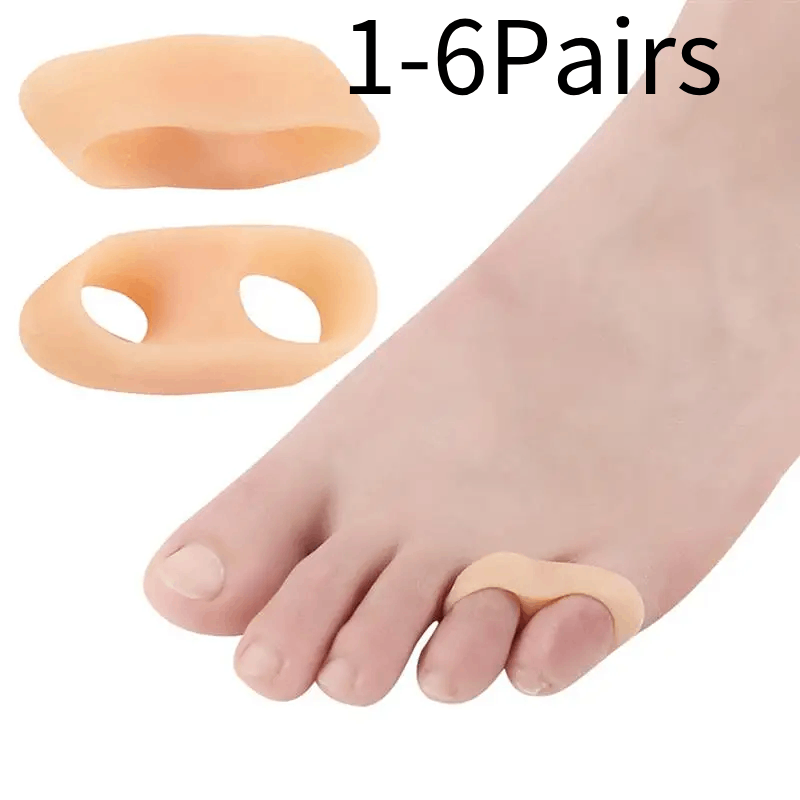 Toe Separator Silicon - 1/2/3/4/5/6Pairs Gel Fingers Protector Corn Corrector