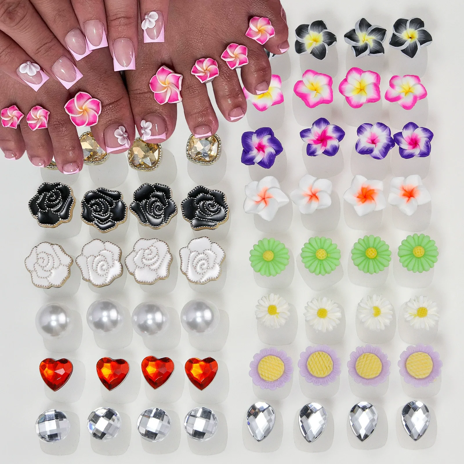 8Pcs Nail Polish Toe Separator - đánh giá và giá Toe Separator Silicon