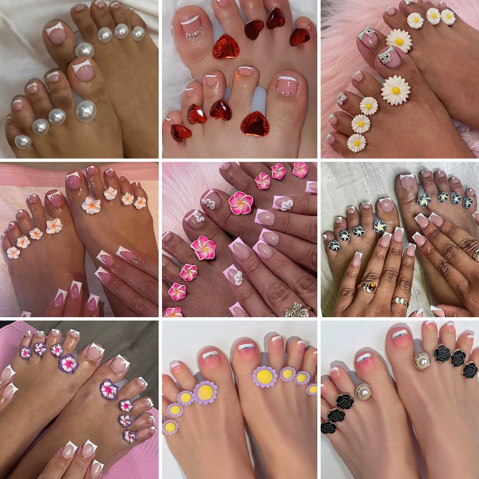 8Pcs Nail Polish Toe Separator - đánh giá và giá Toe Separator Silicon