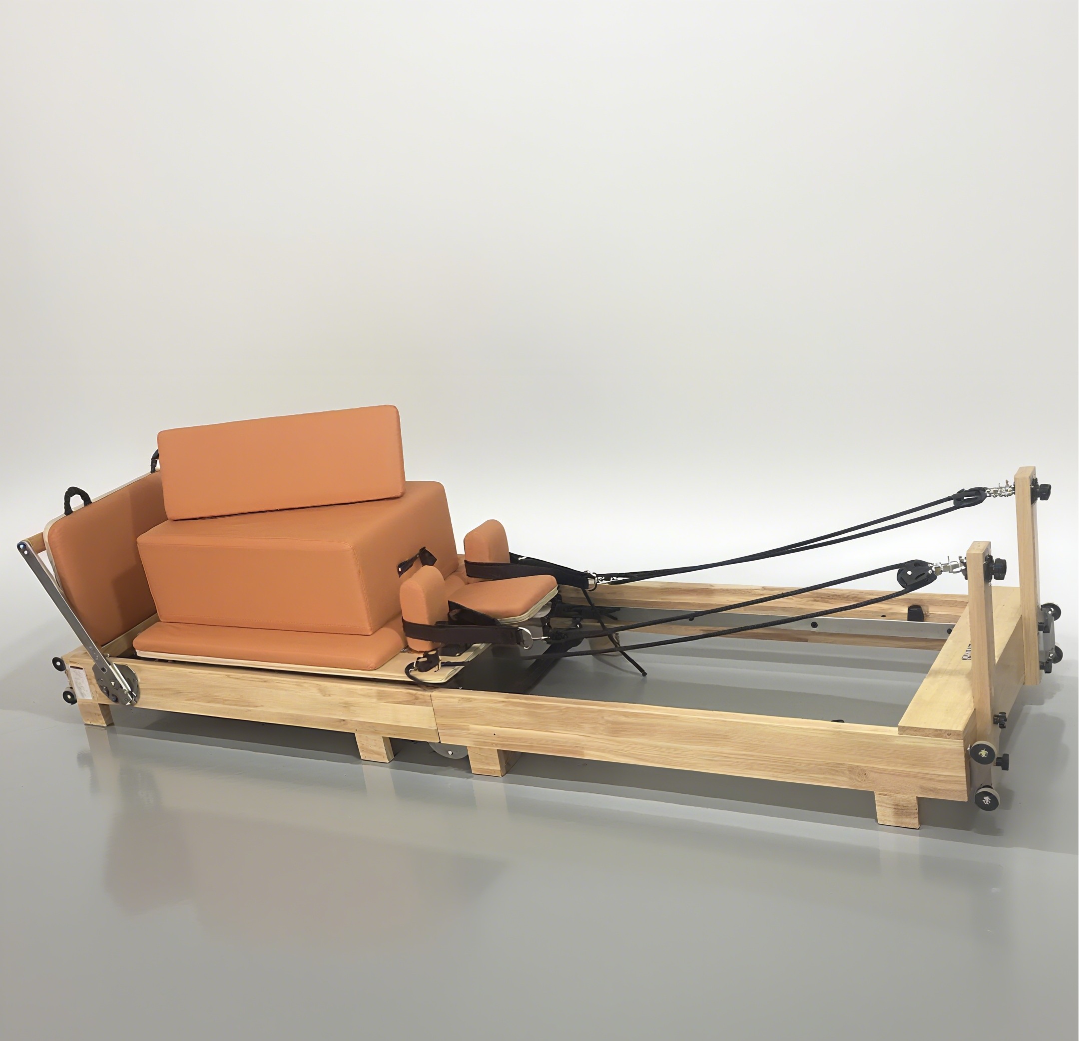 Foldable Oak Wood Pilates Refo - đánh giá và giá Pilates Reformer Spring
