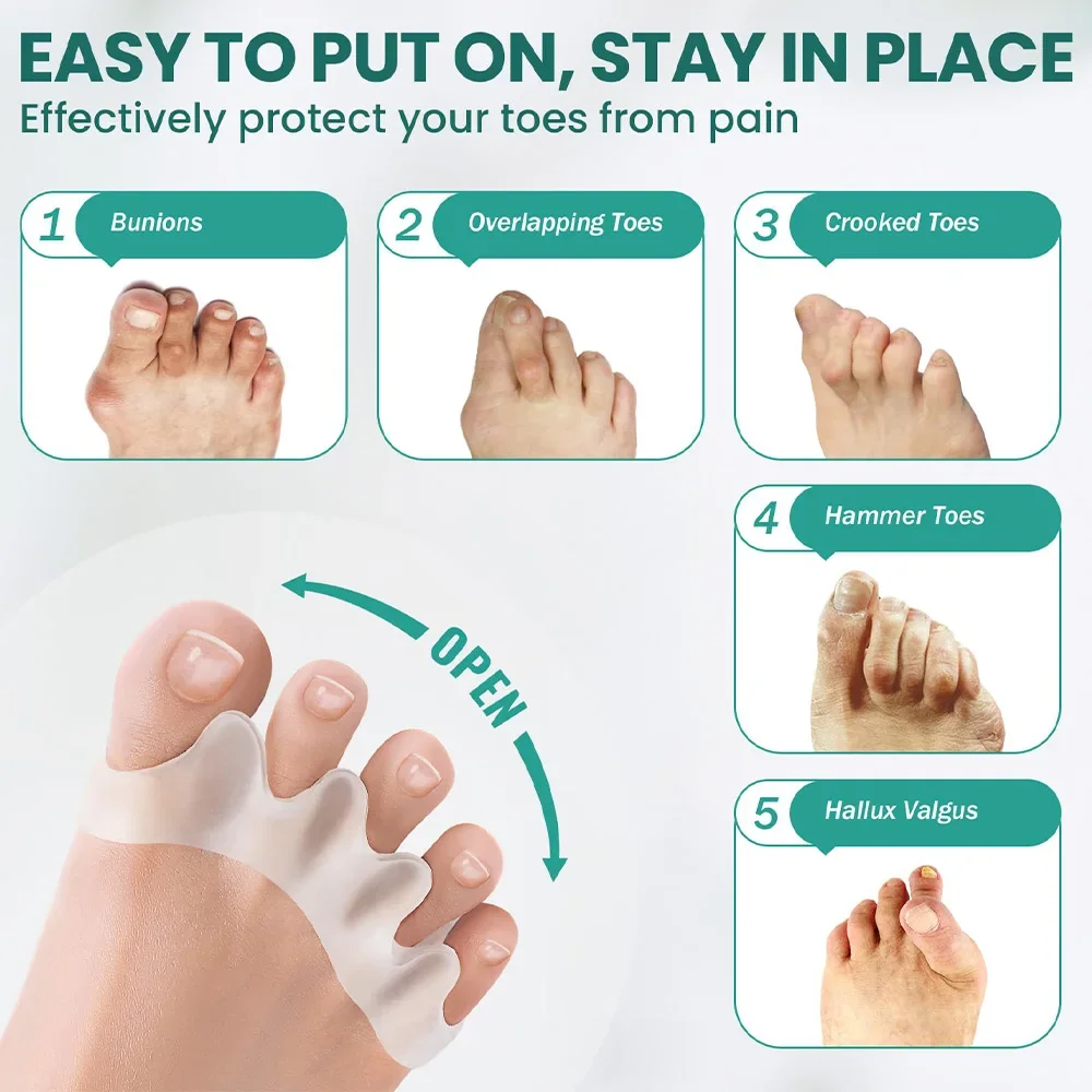 Reusable Silicone Toe Separato - đánh giá và giá Toe Separator Silicon