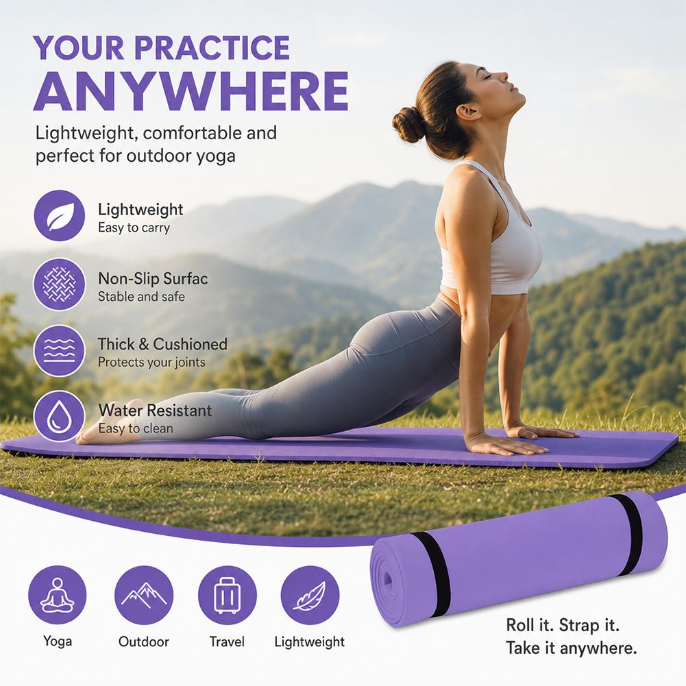 1/2Pcs Thick Yoga Mat Anti-ski - đánh giá và giá Pilates Yoga Shoes